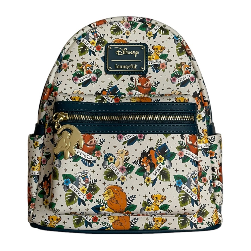 NEW Loungefly Exclusive Disney Lion King Tattoo Mini Backpack NEW WITH TAGS - Picture 2 of 16